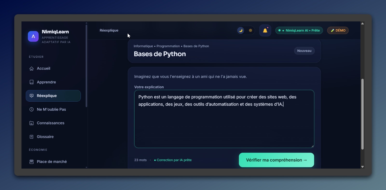 NimiqLearn screenshot 3