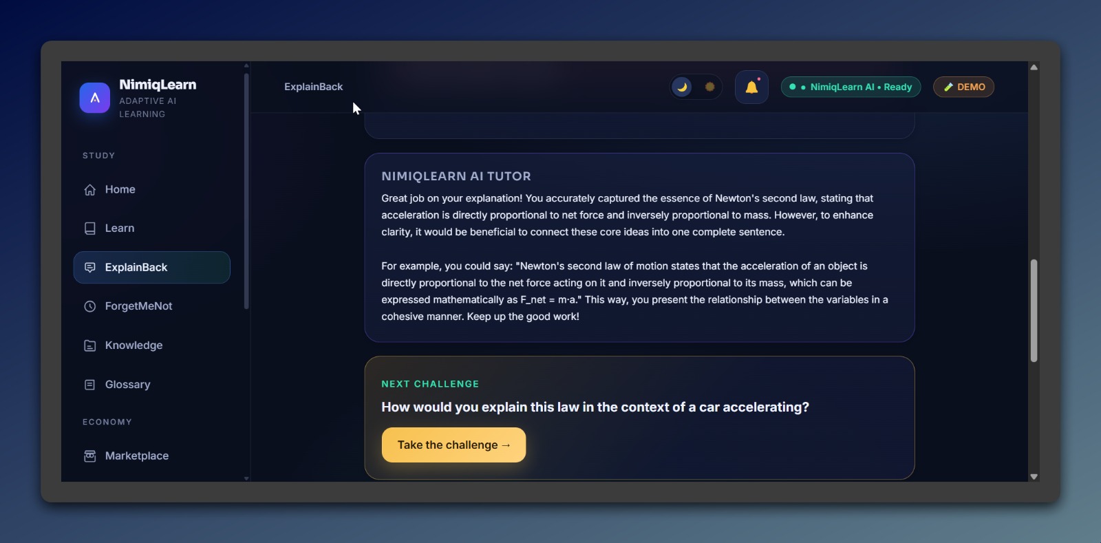 NimiqLearn screenshot 5