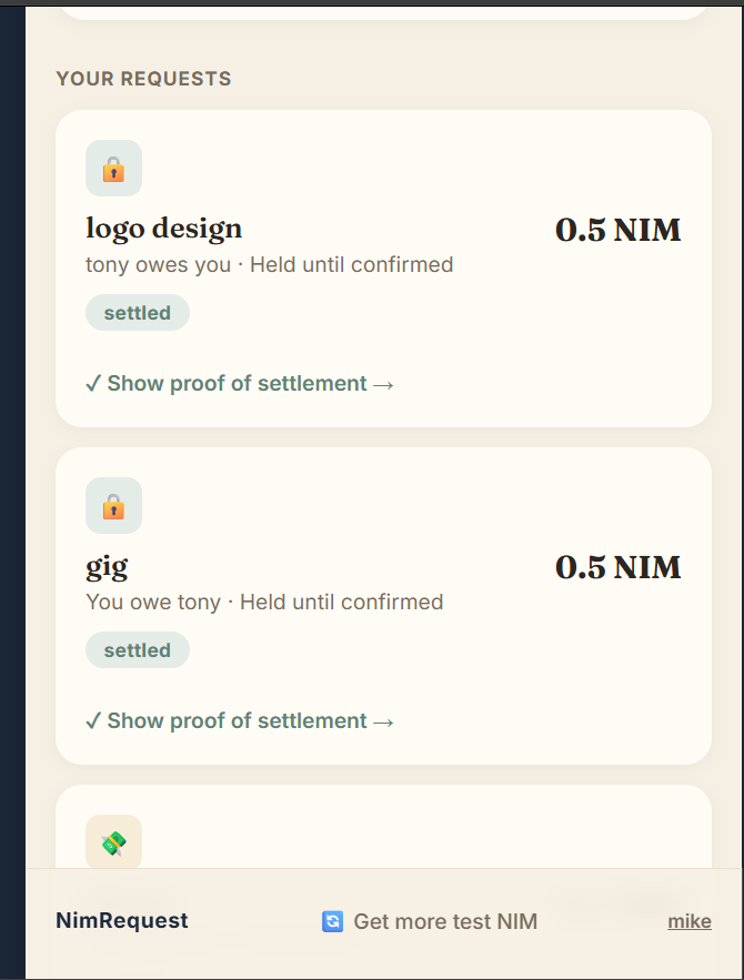 nimrequest screenshot 2