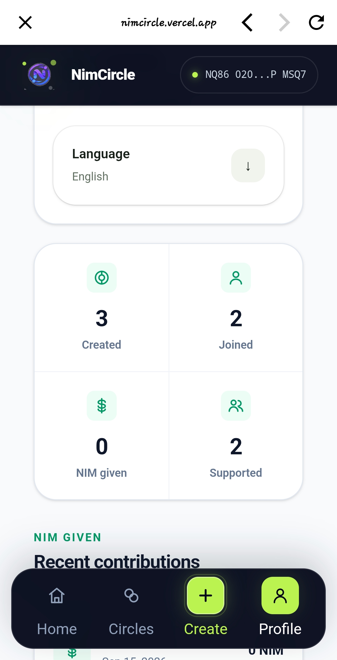 NimCircle screenshot 3