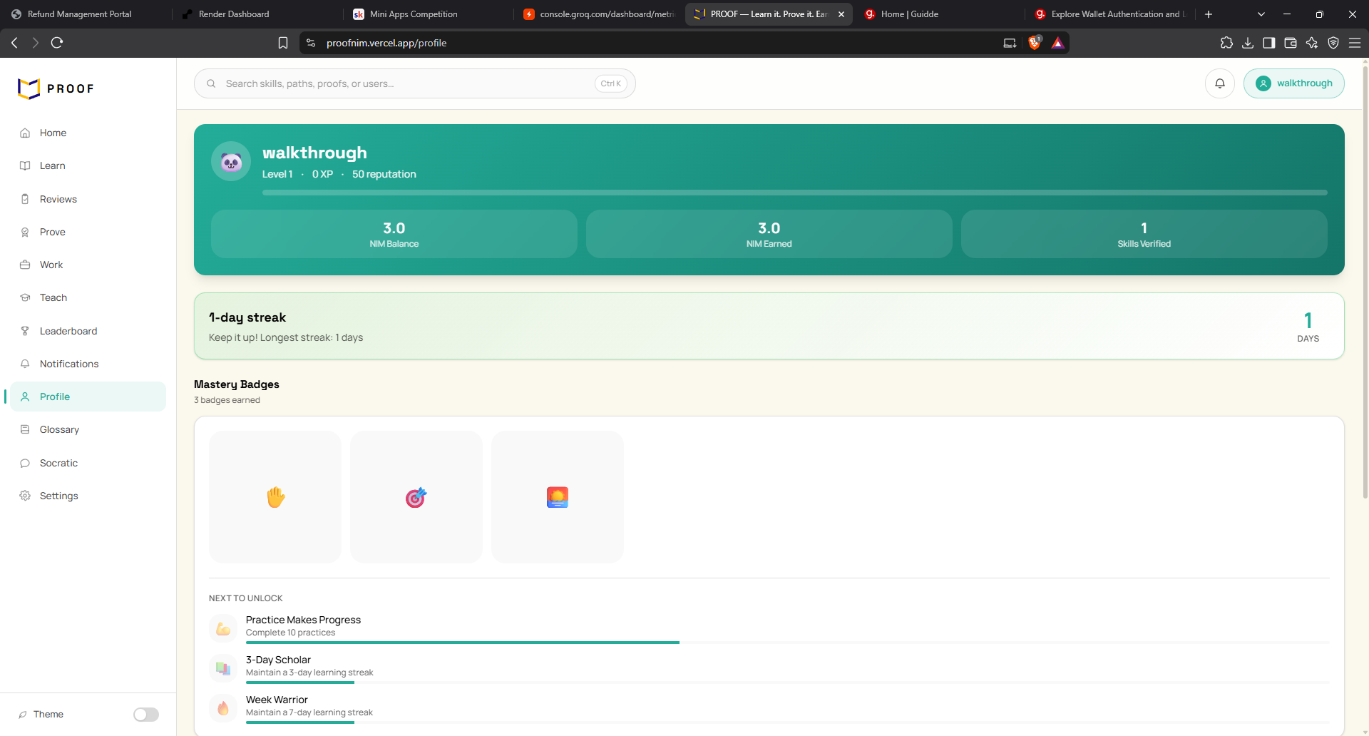 PROOF screenshot 3