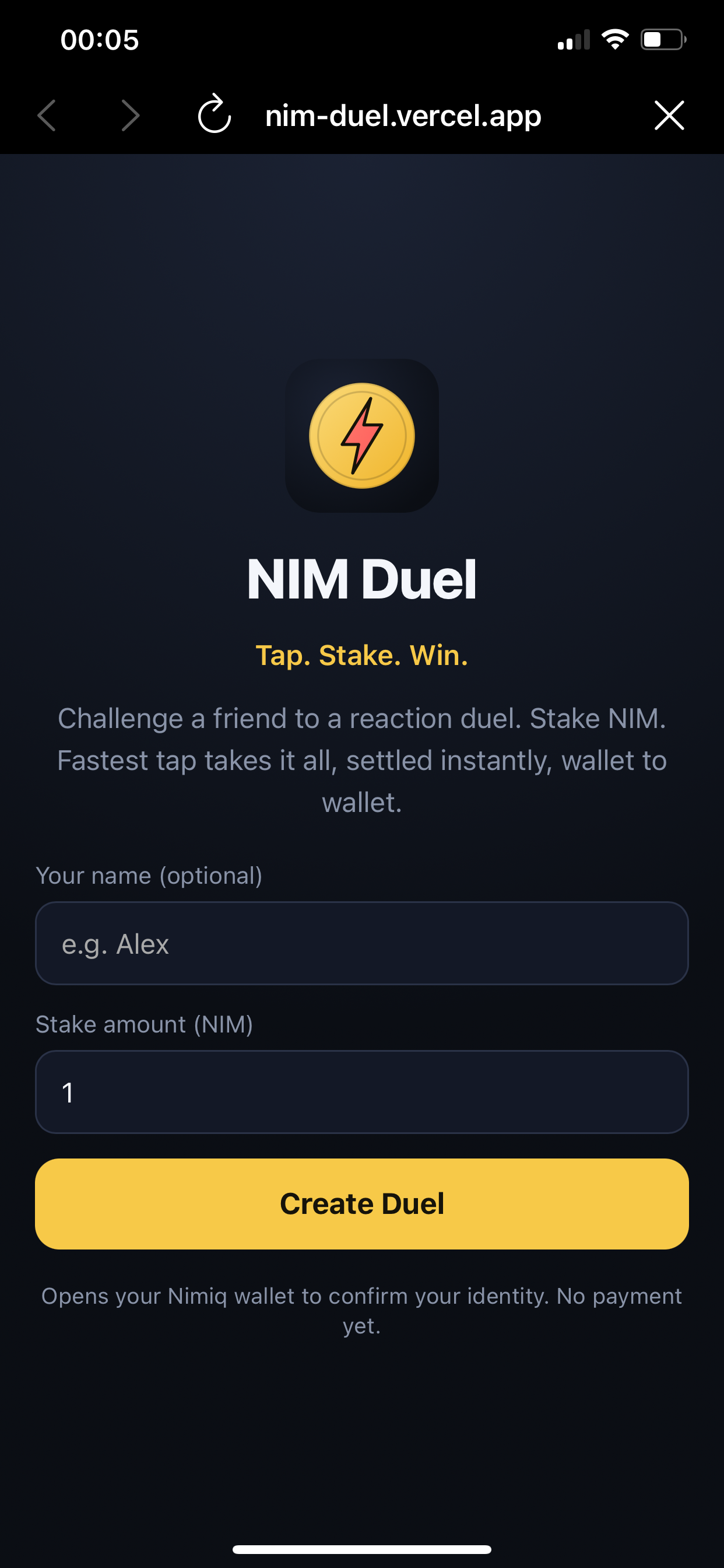 NimDuel screenshot 3