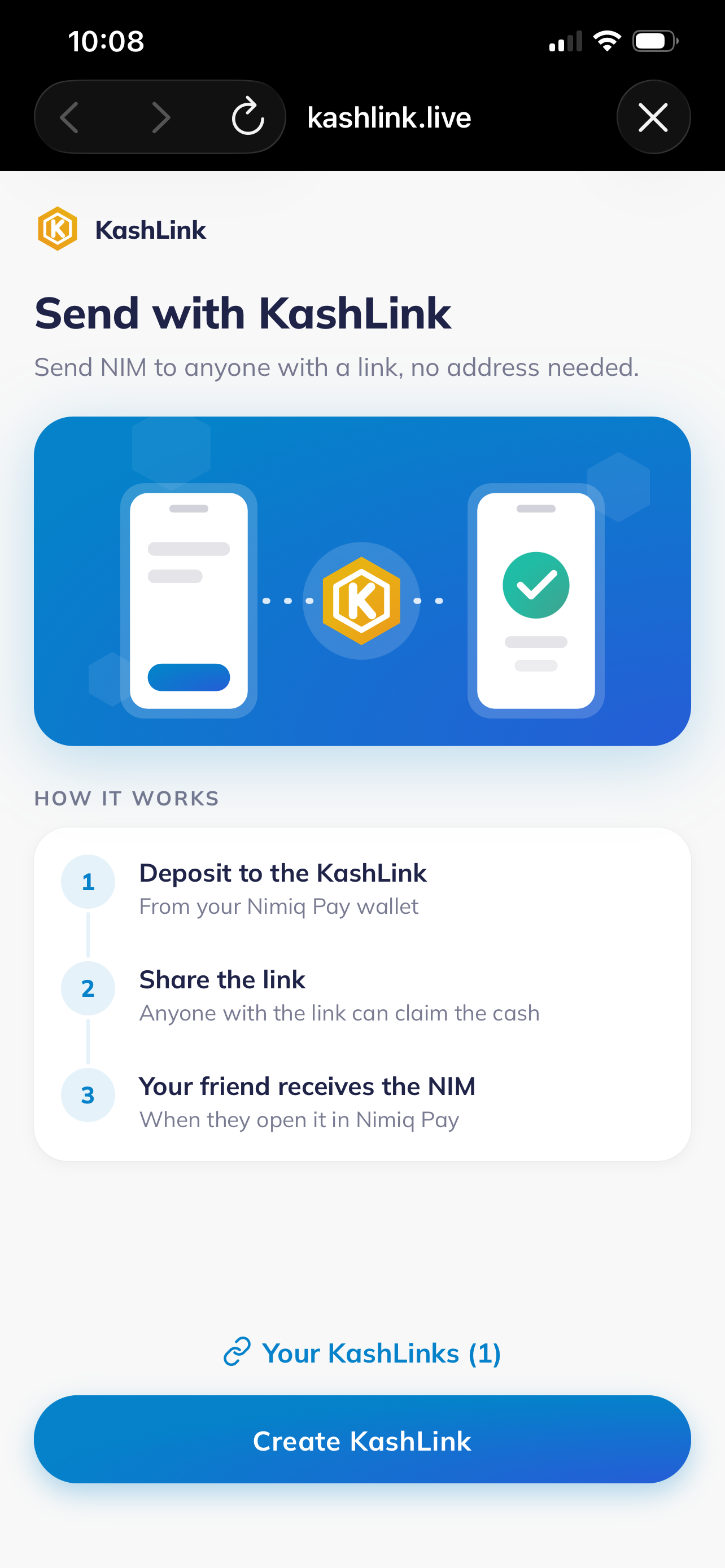 KashLink screenshot 1