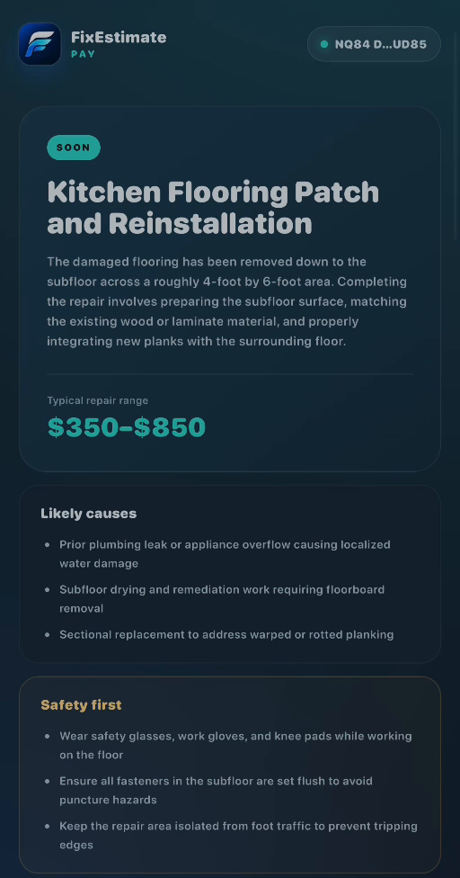 FixEstimate screenshot 2