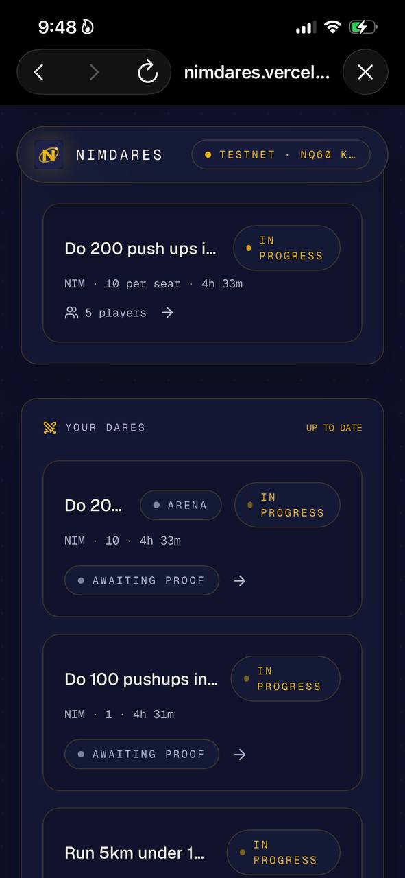 NimDares screenshot 1