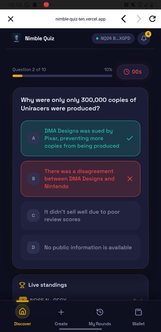 Nimble Quiz screenshot 4