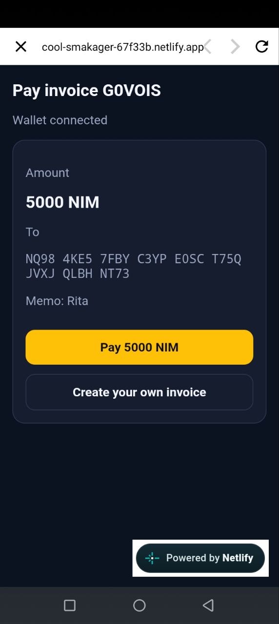 NIM Invoice screenshot 4