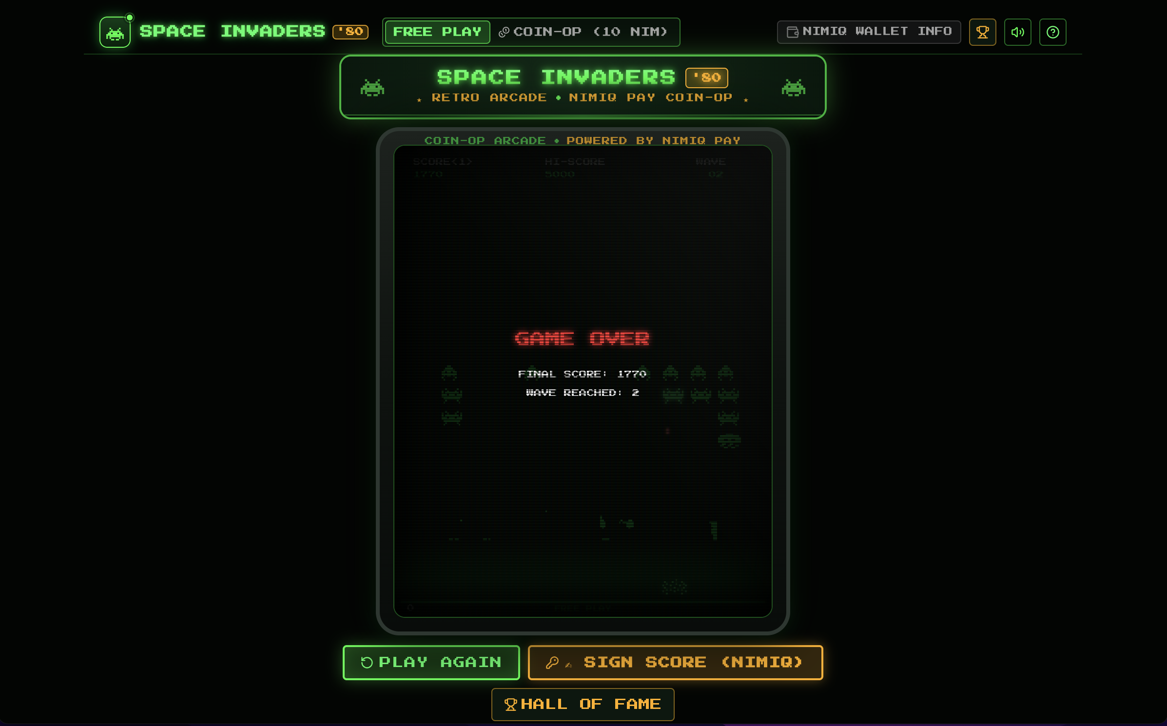 Space Invaders screenshot 2