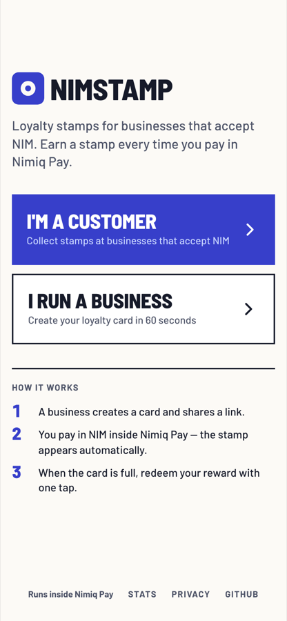 NimStamp screenshot 2
