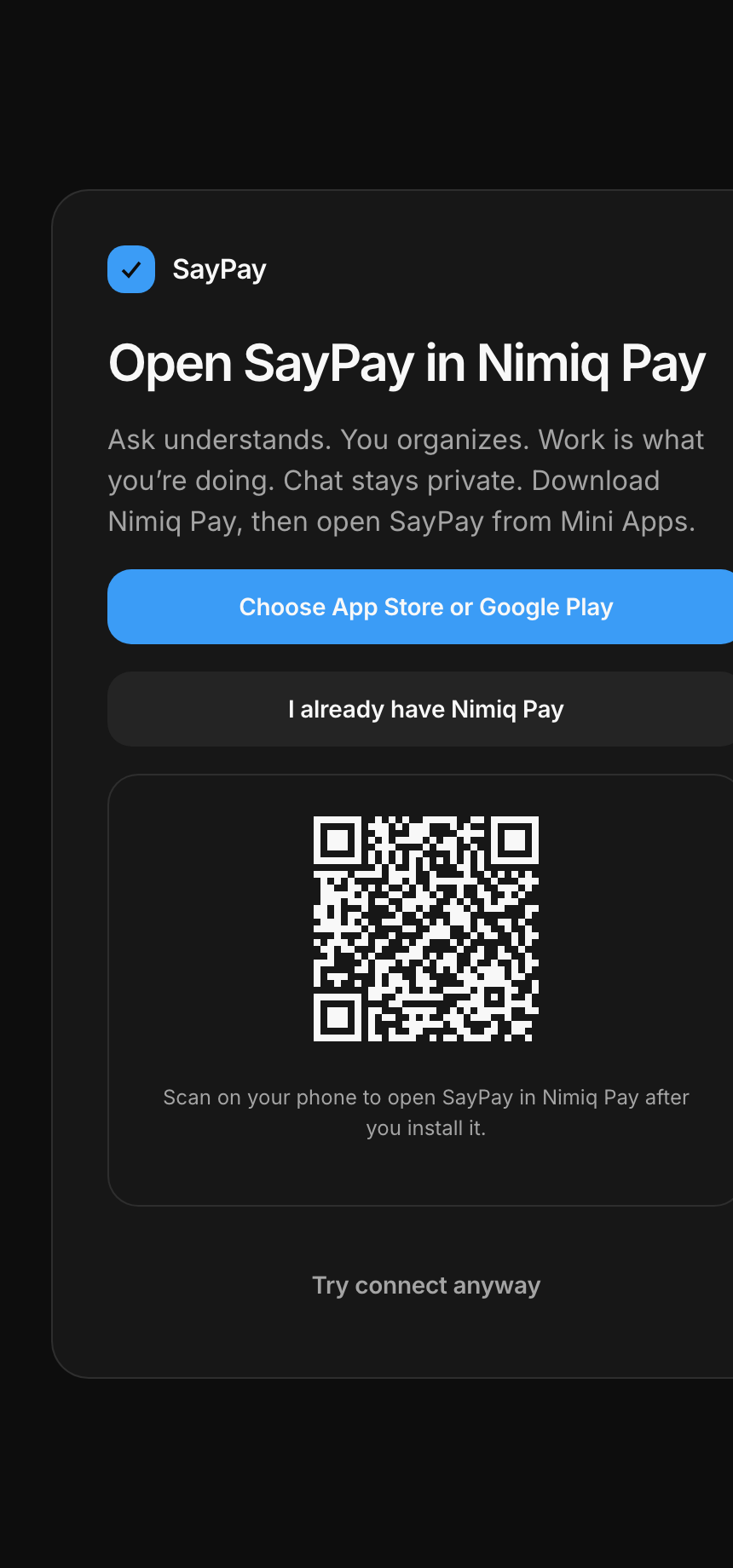 SayPay screenshot 1