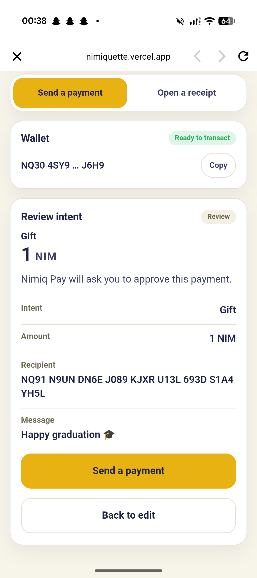 Nimiquette screenshot 3