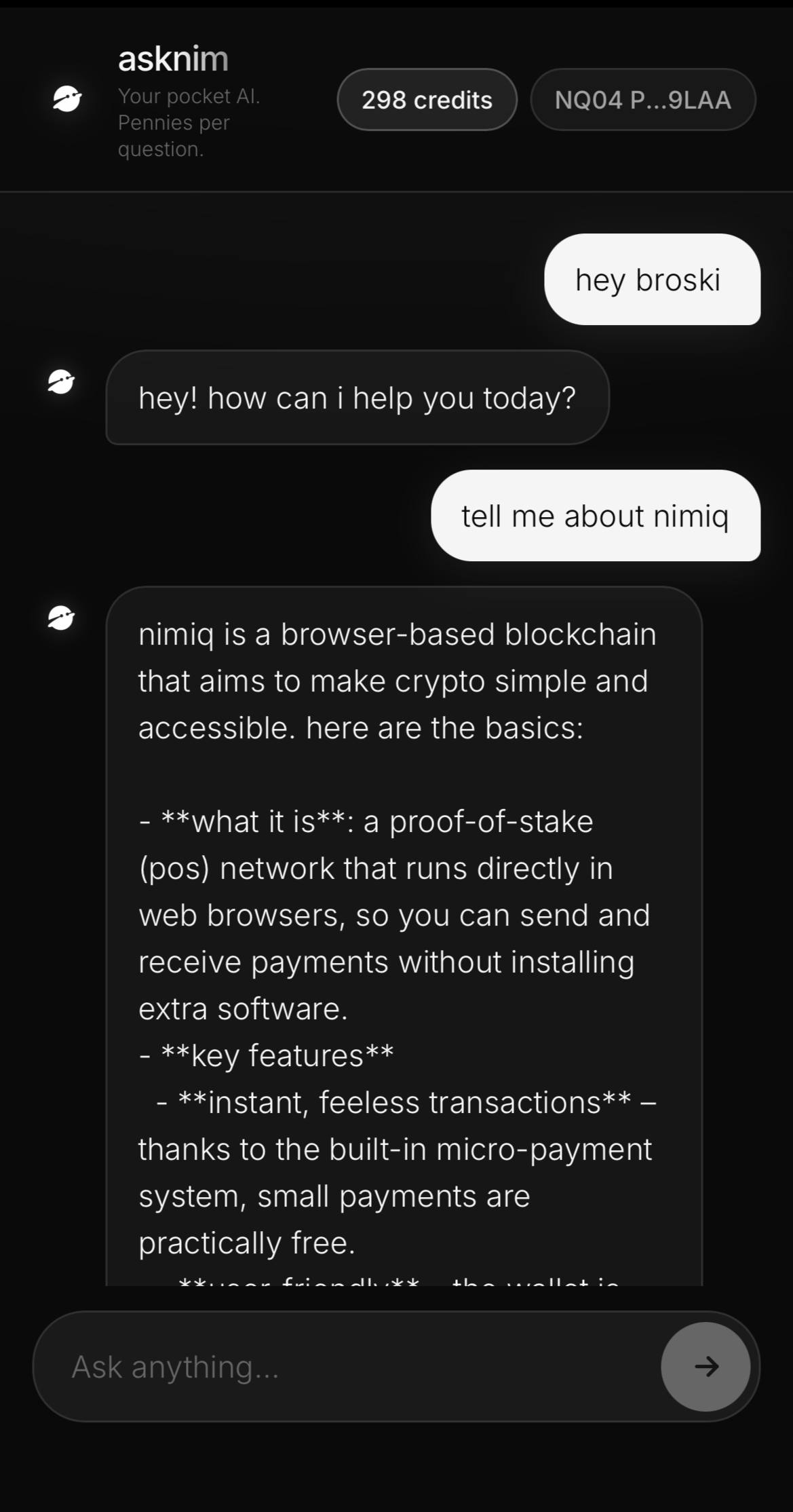 asknim screenshot 2