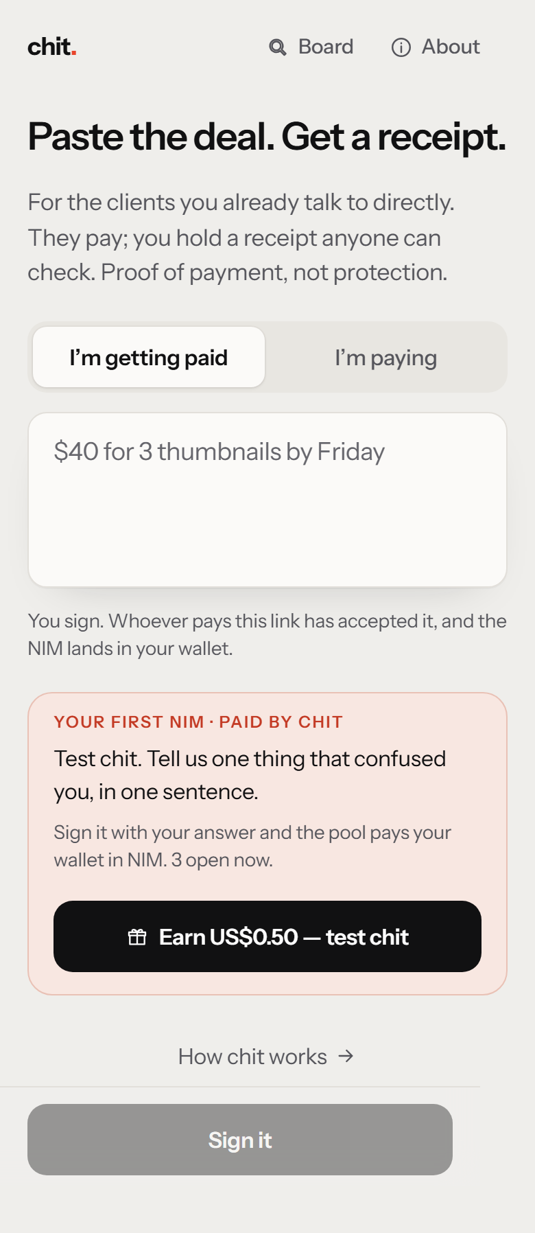 Chit screenshot 4