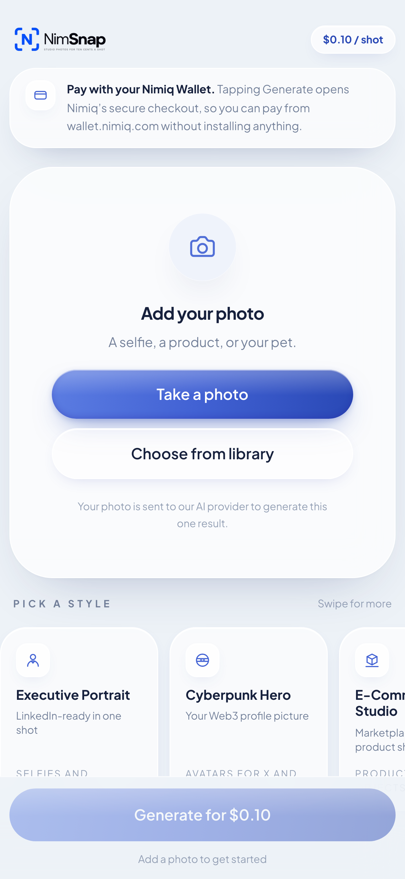 NimSnap screenshot 2
