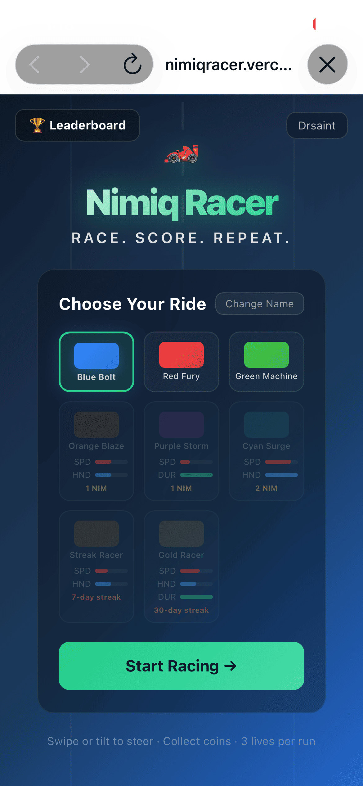 Nimiq Racer screenshot 2