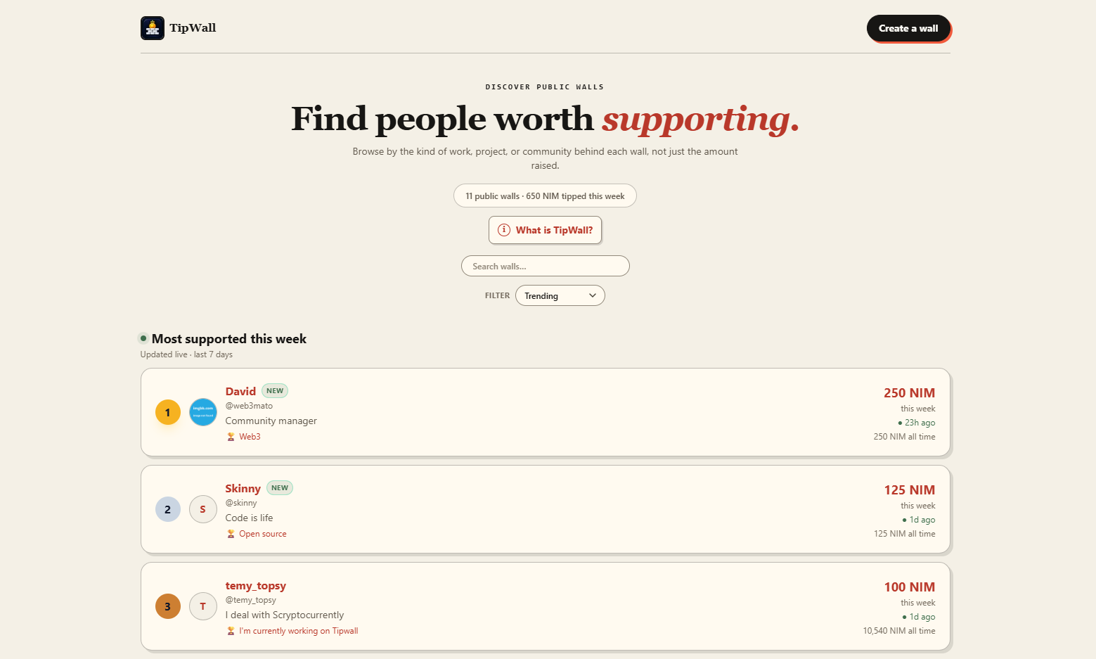 TipWall screenshot 3