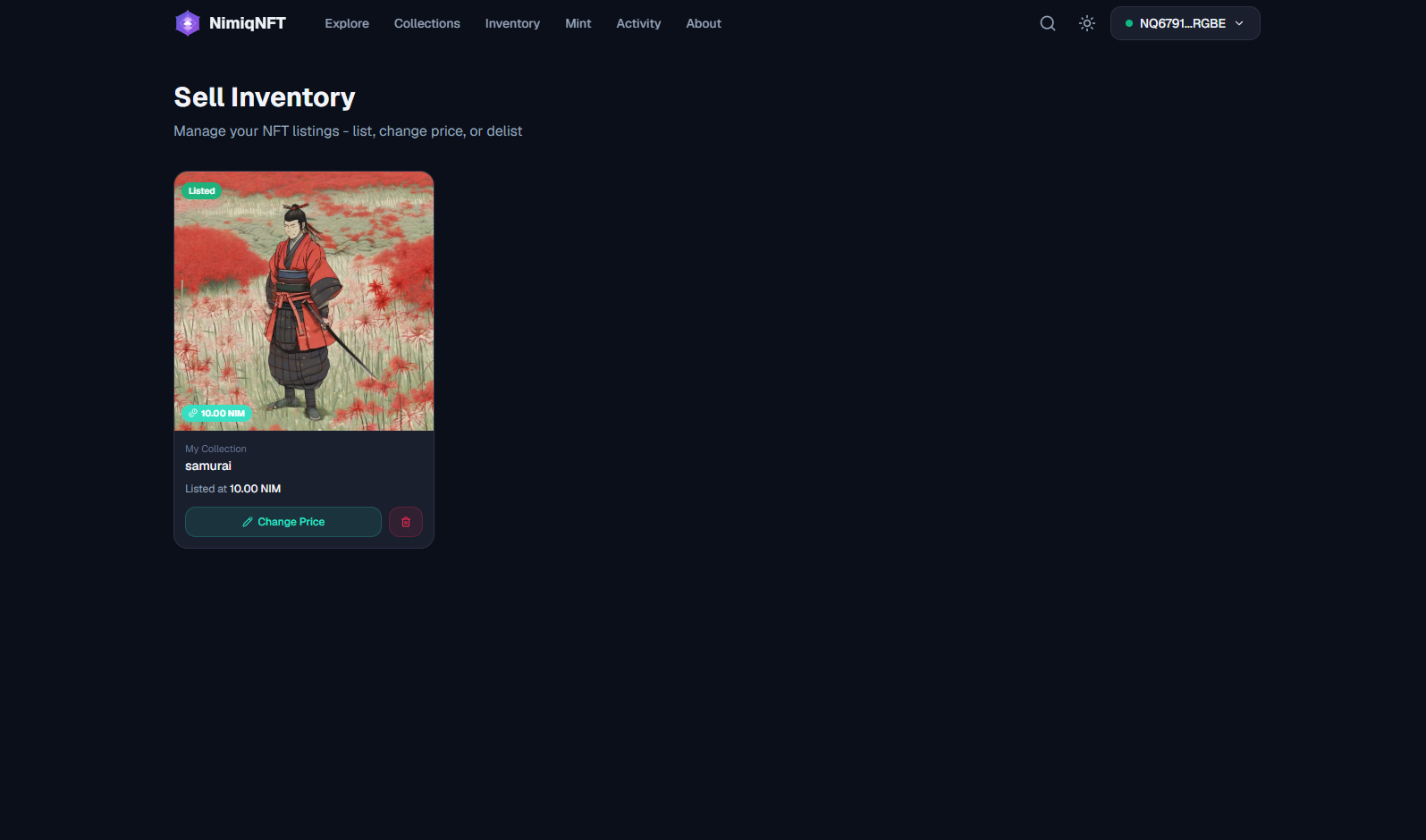 Nimiq NFT Marketplace screenshot 3