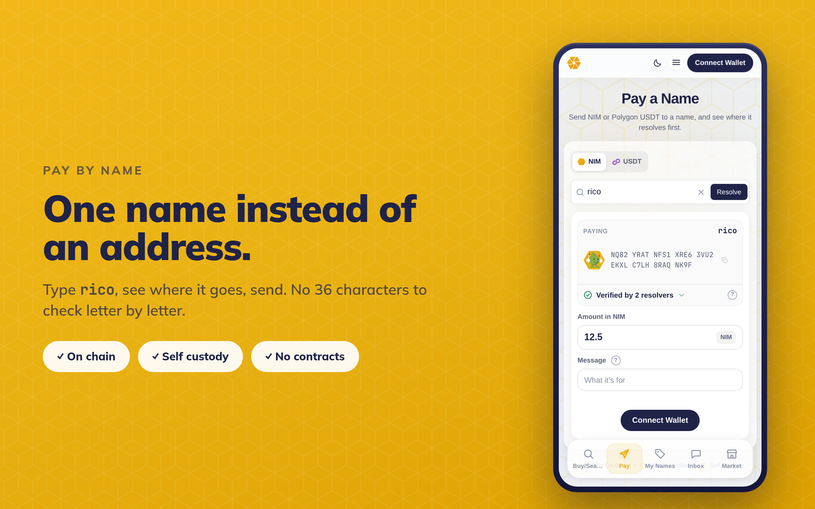 Nimiq Names screenshot 1