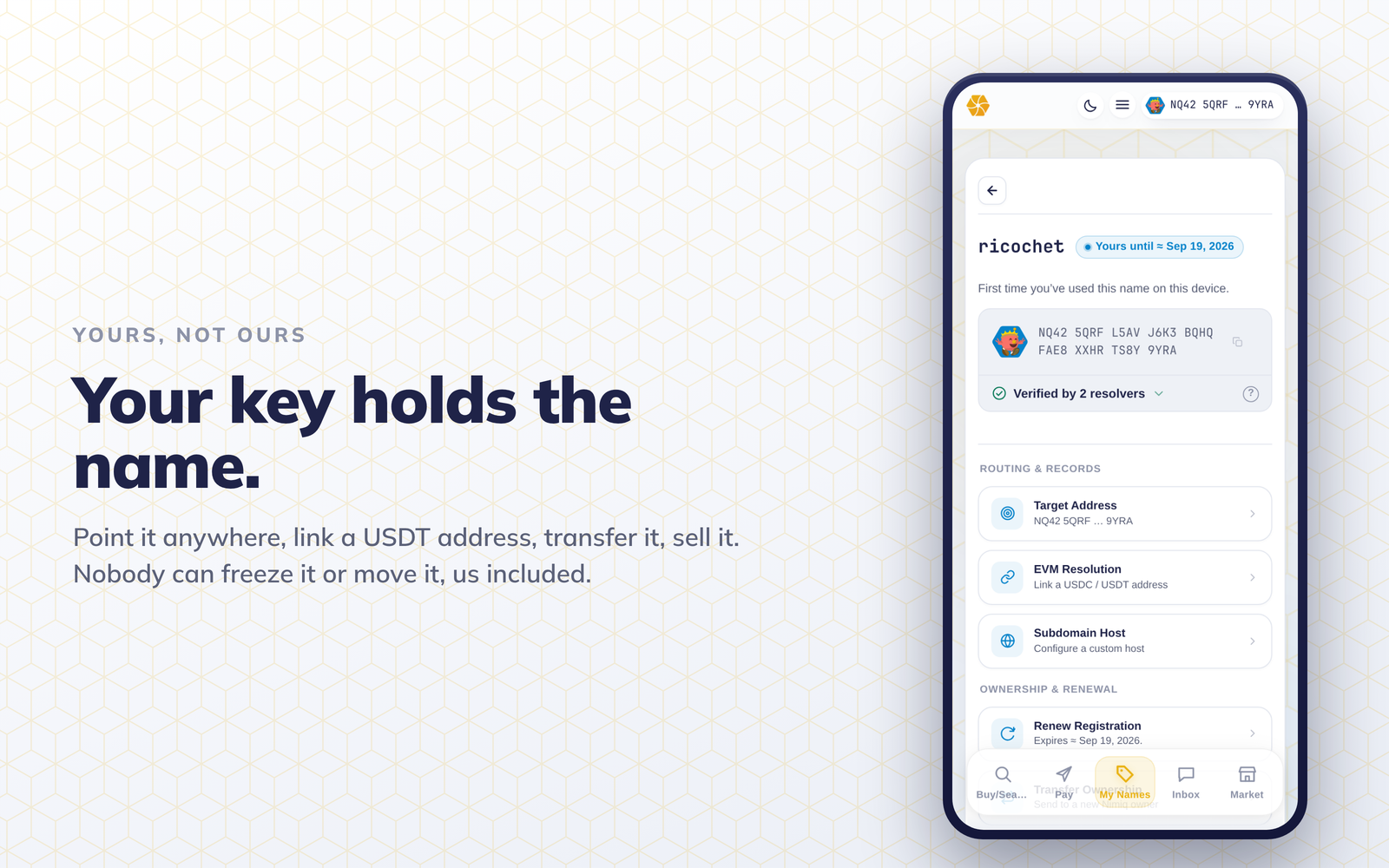 Nimiq Names screenshot 5