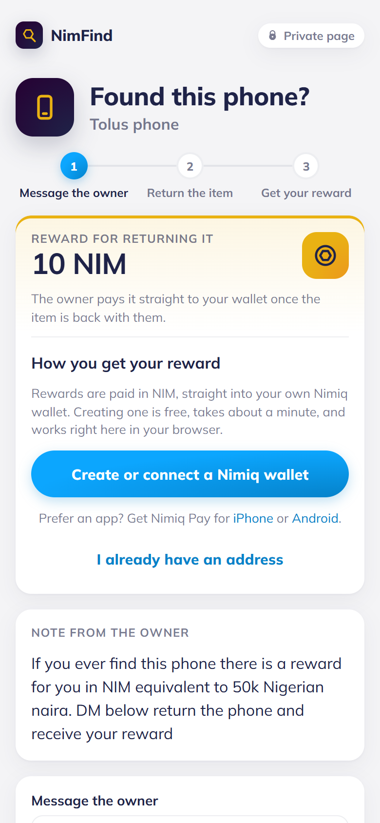 NimFind screenshot 1