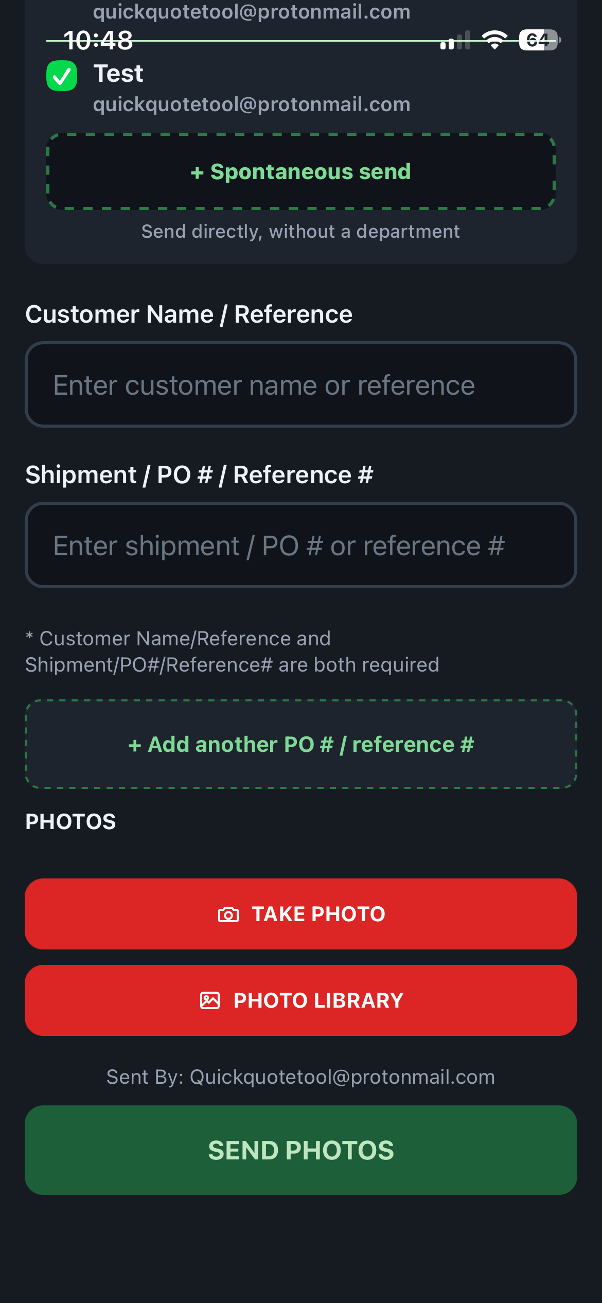 QuickProof screenshot 2