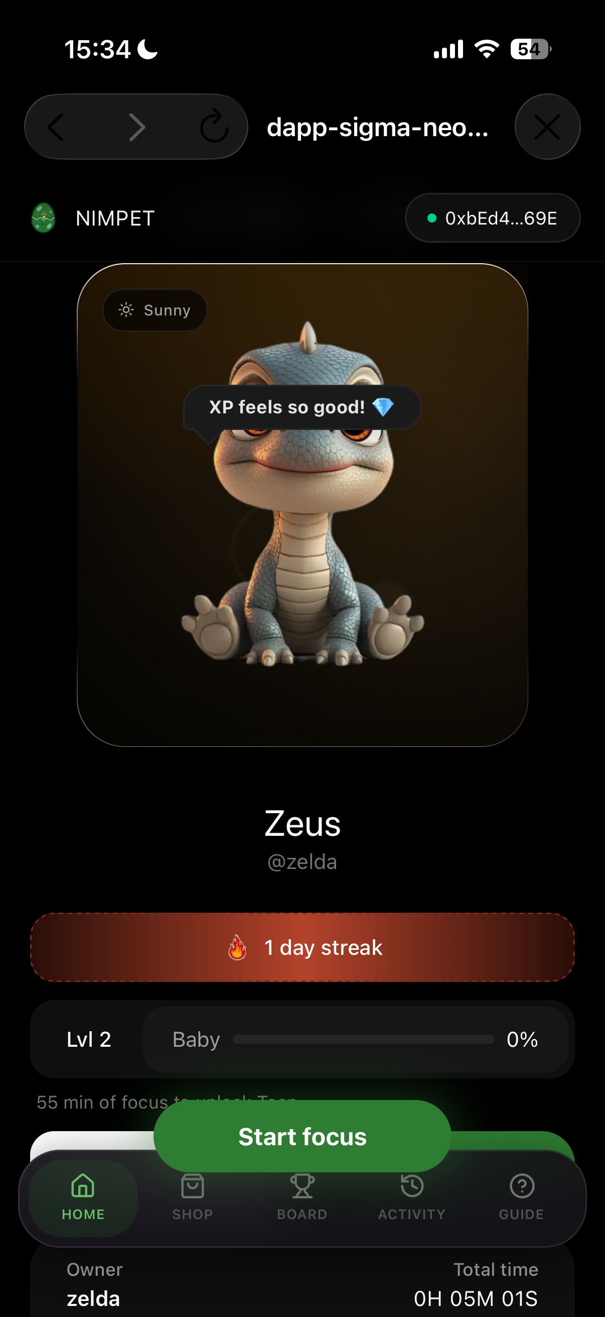 NimPet screenshot 1
