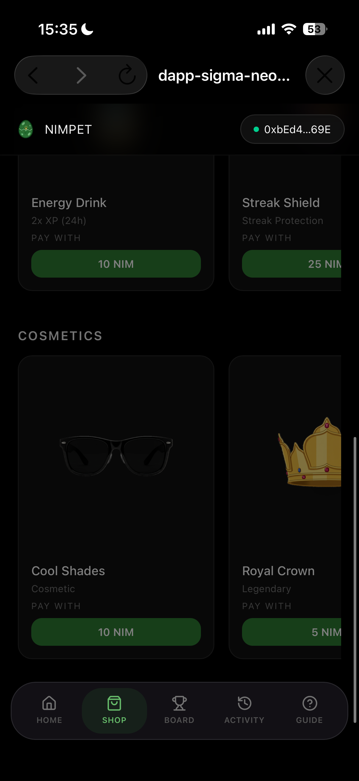 NimPet screenshot 3