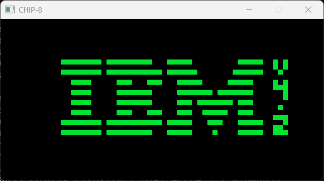 CHIP-8 emulator screenshot