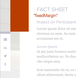 fixedMargin example