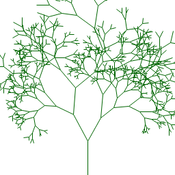 Tree generated using lines