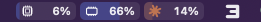 Menu bar cells