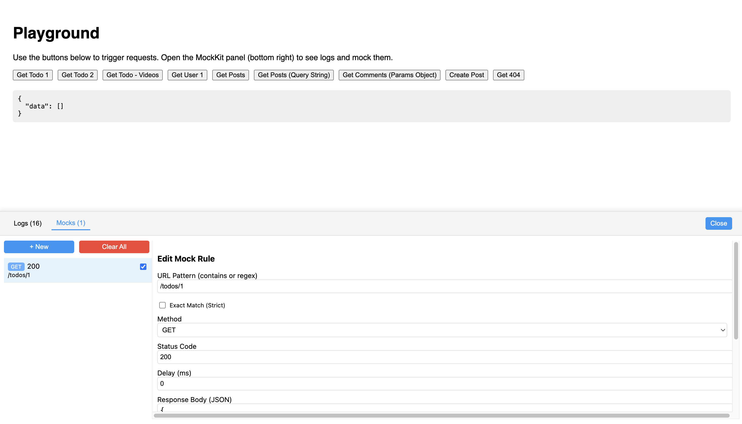 React Axios MockKit