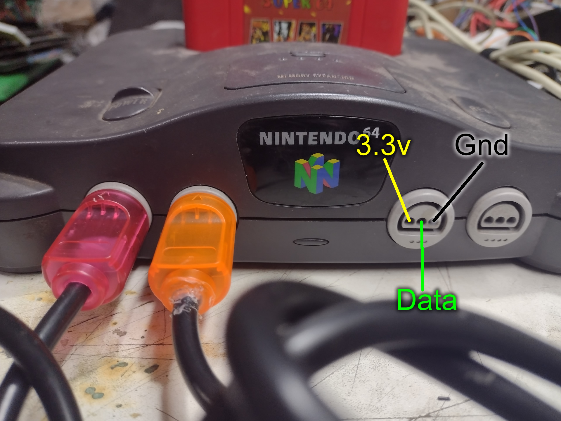 N64 Controller Pinout