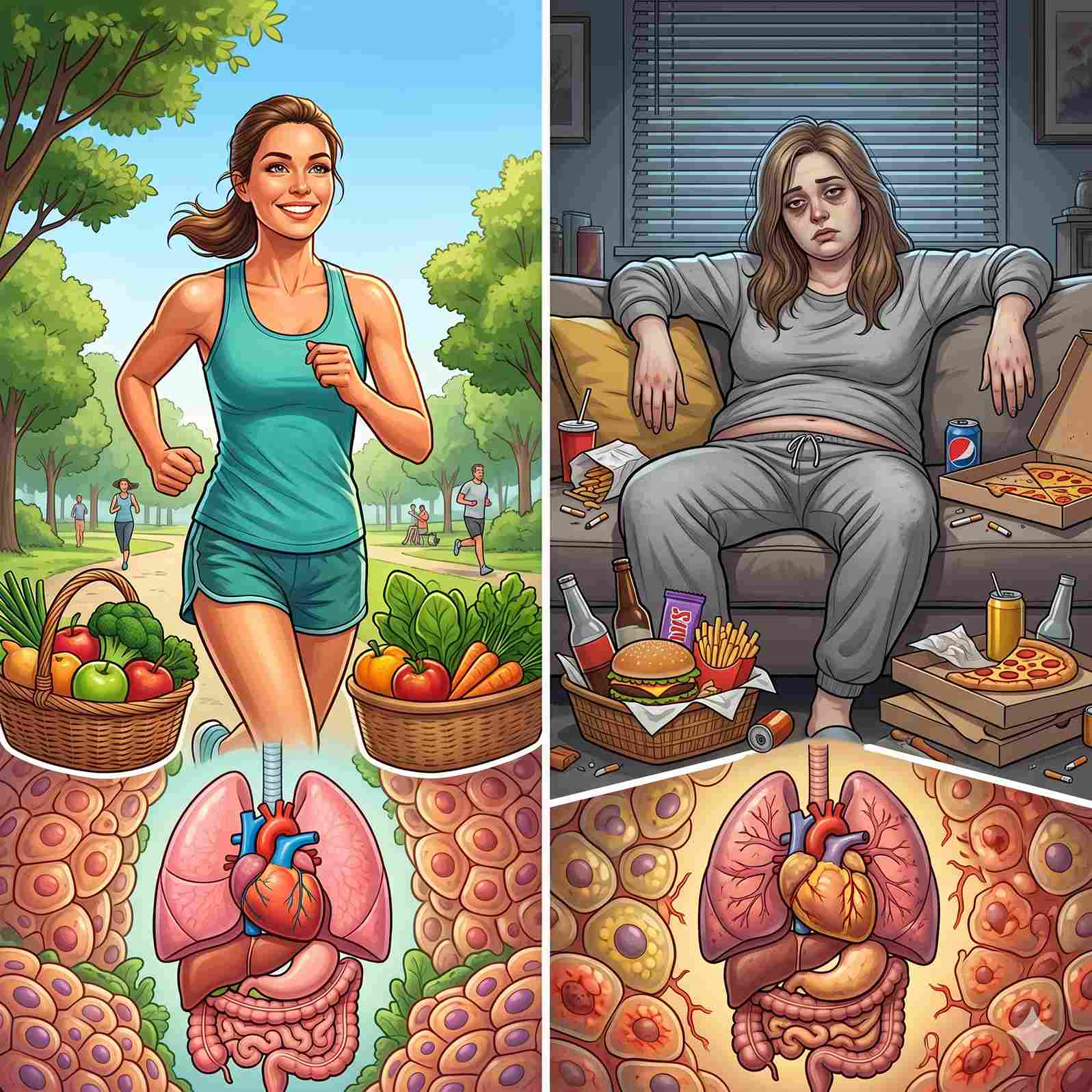 Ilustrasi menjaga gula darah dan kesehatan tubuh
