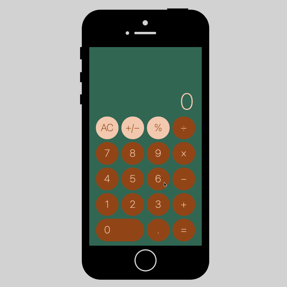 Responsive Calculator app preview