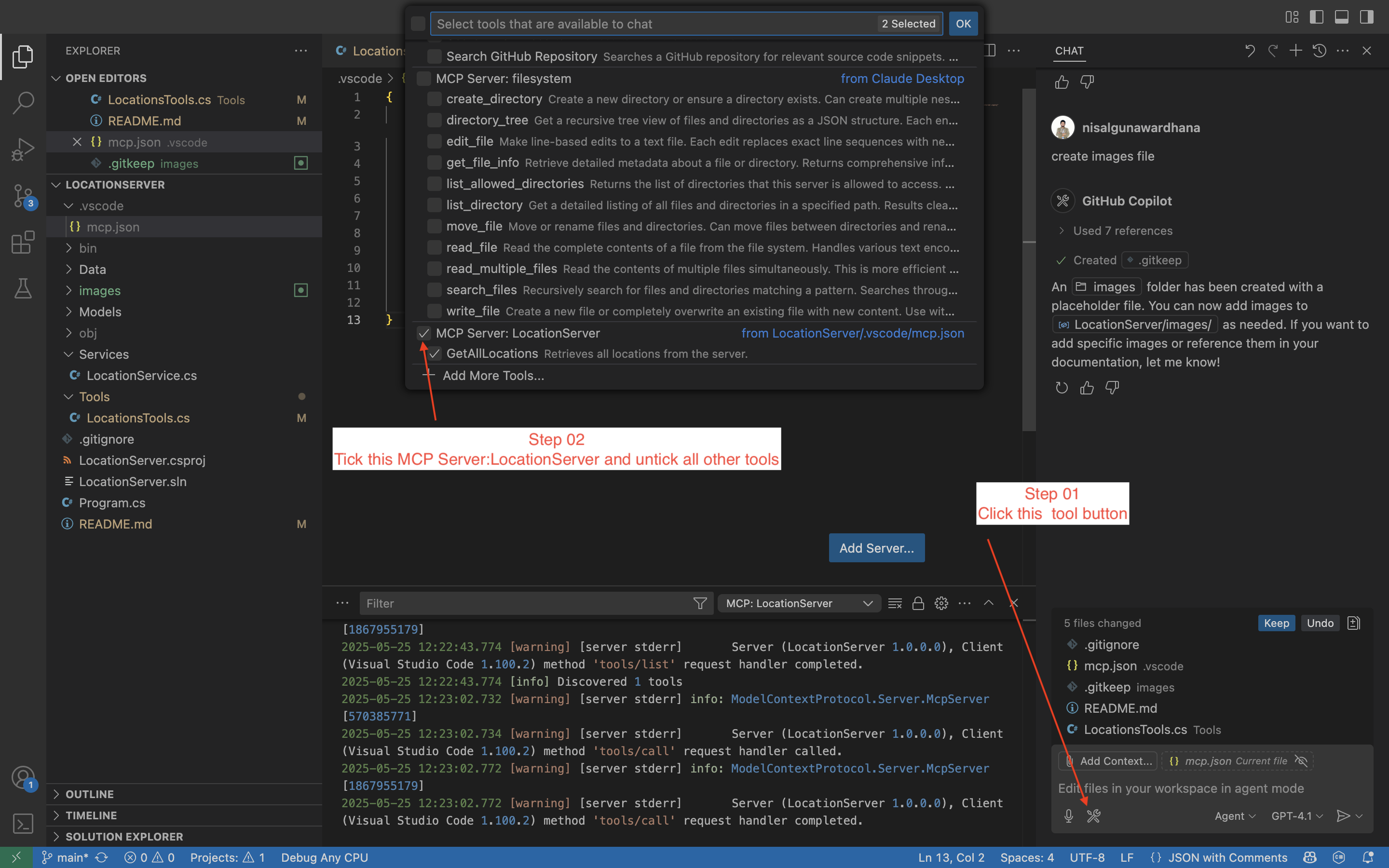 Add Tool in Copilot Chat