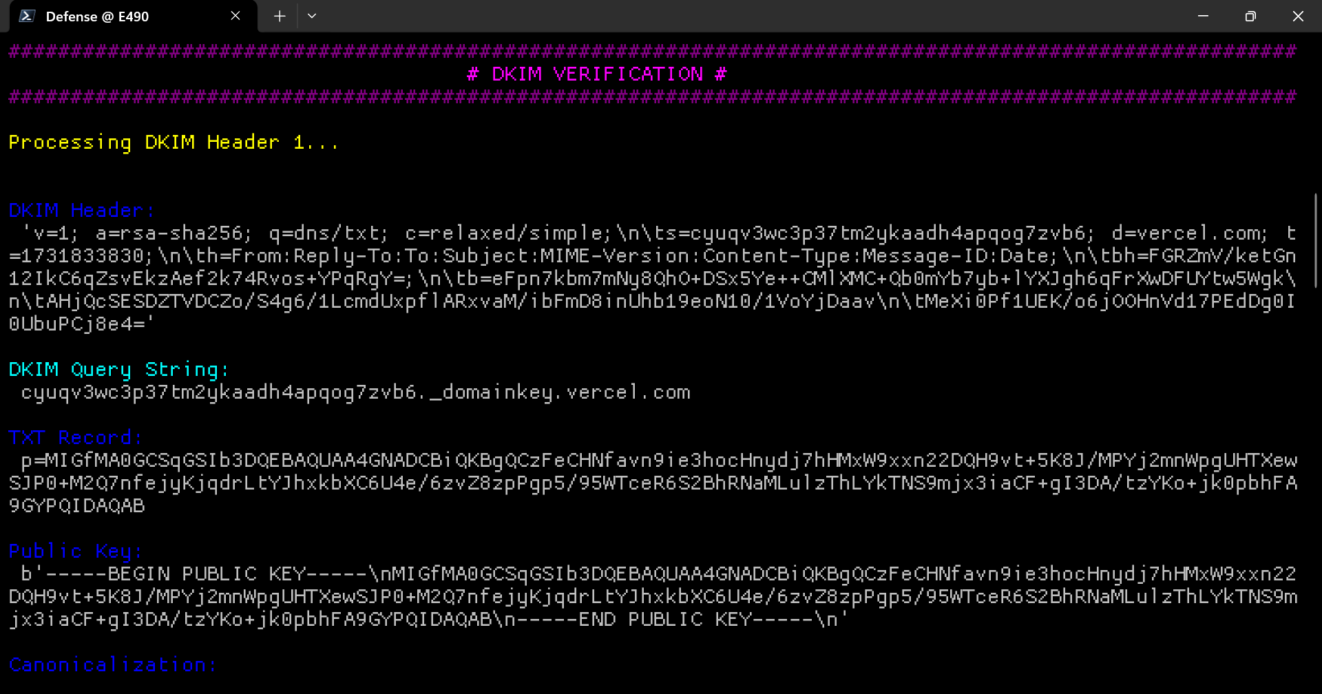 GitHub - nisargsuthar/Emmy: A python script to verify an .eml file for ...