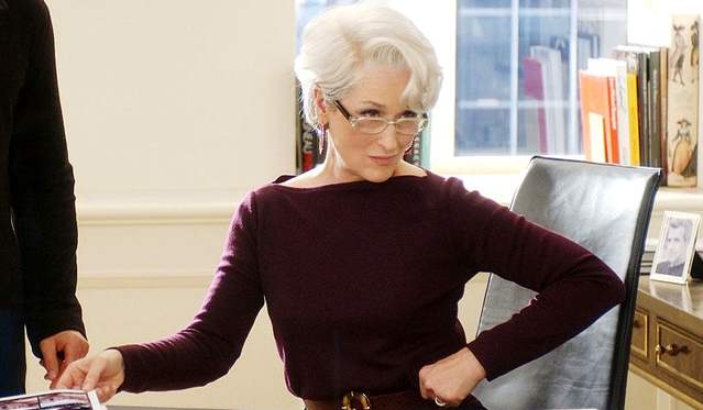 Meryl Streep as Miranda Priestly