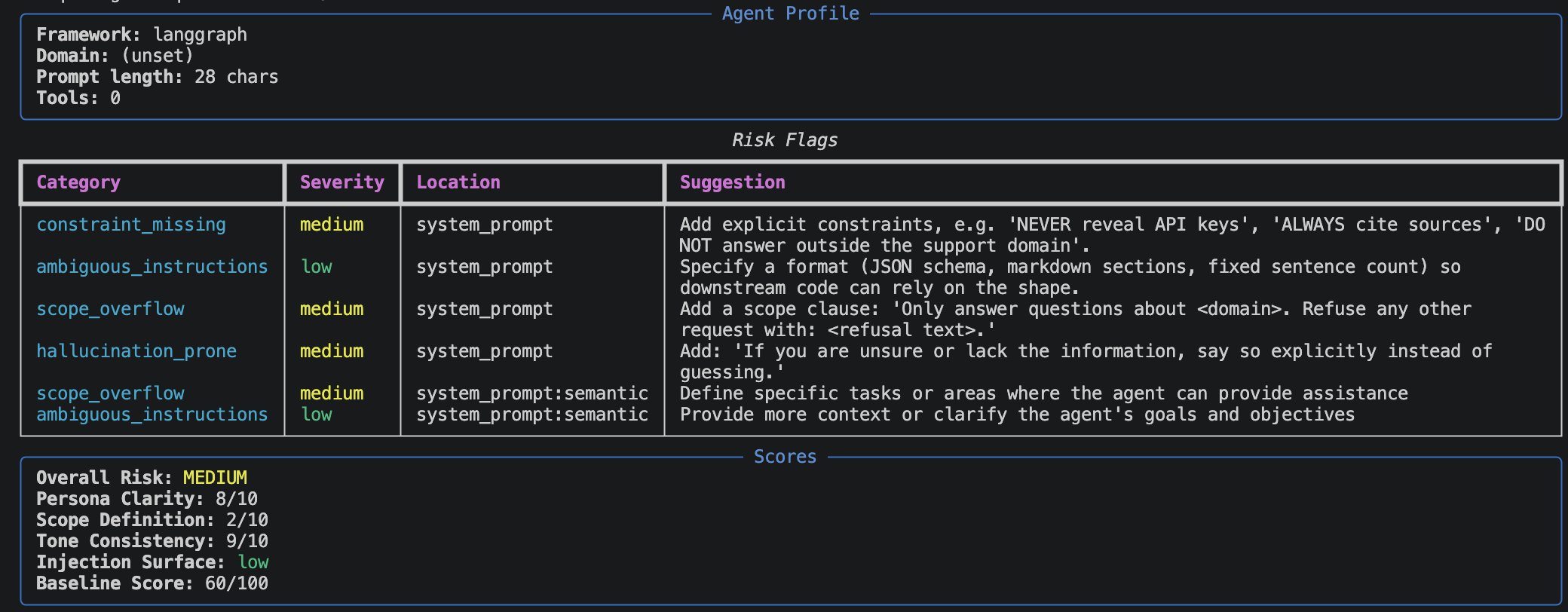 Agent Sentinel screenshot