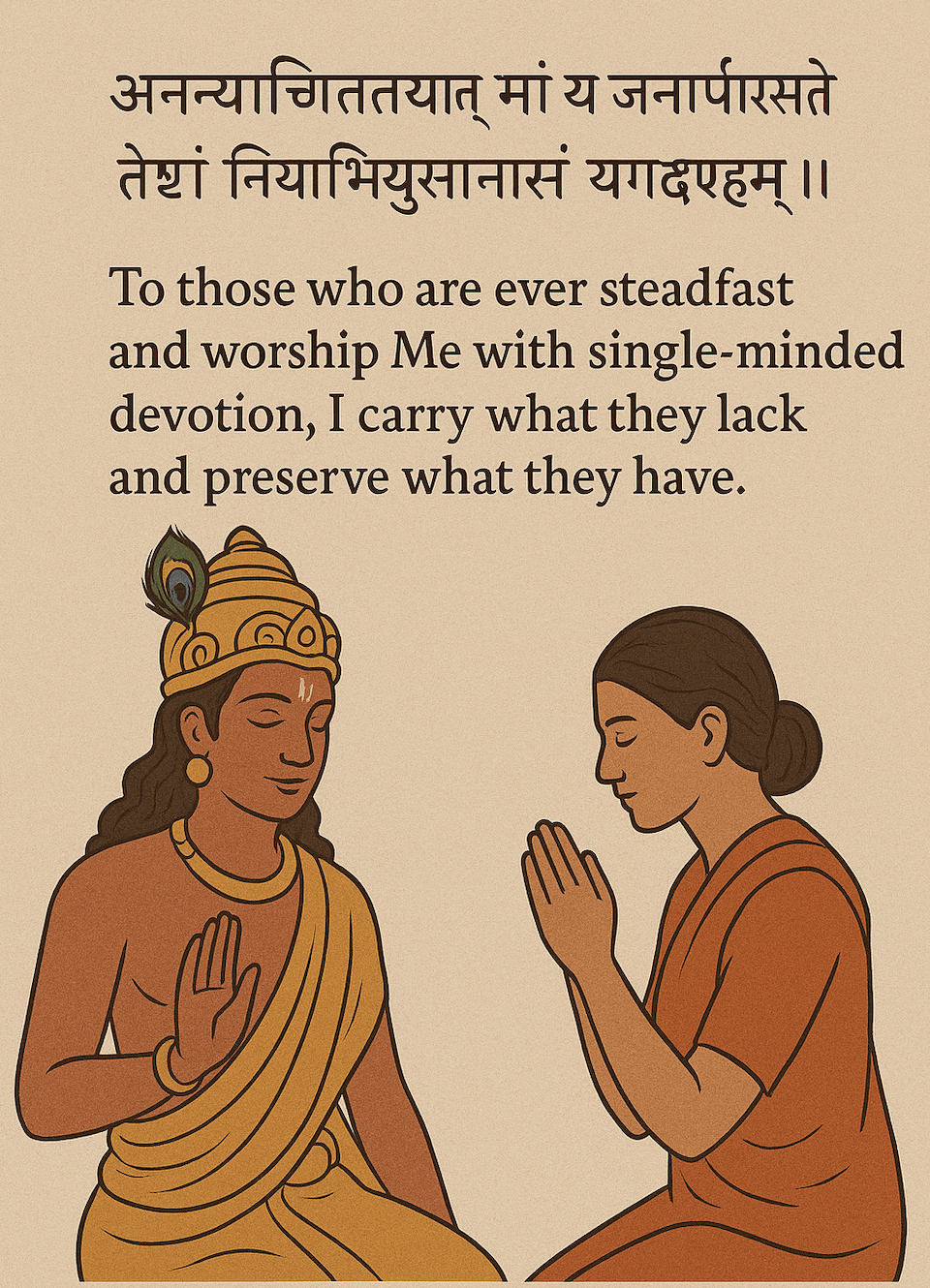 Bhagavad Gita, Chapter 9, Verse 22 (9.22)