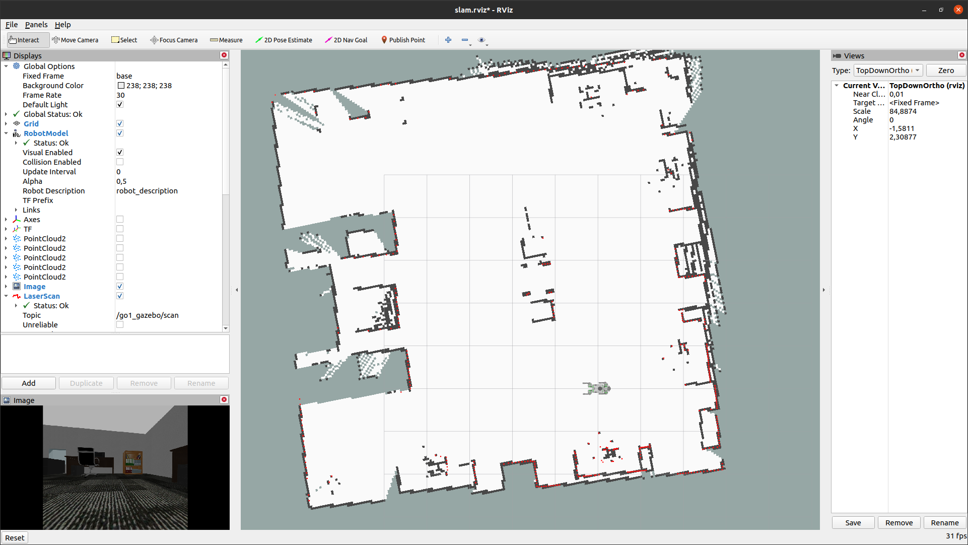 Go1 mapping in Rviz