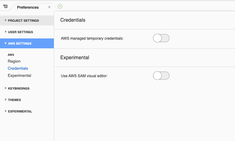 Disable Cloud 9 Managed Credentials