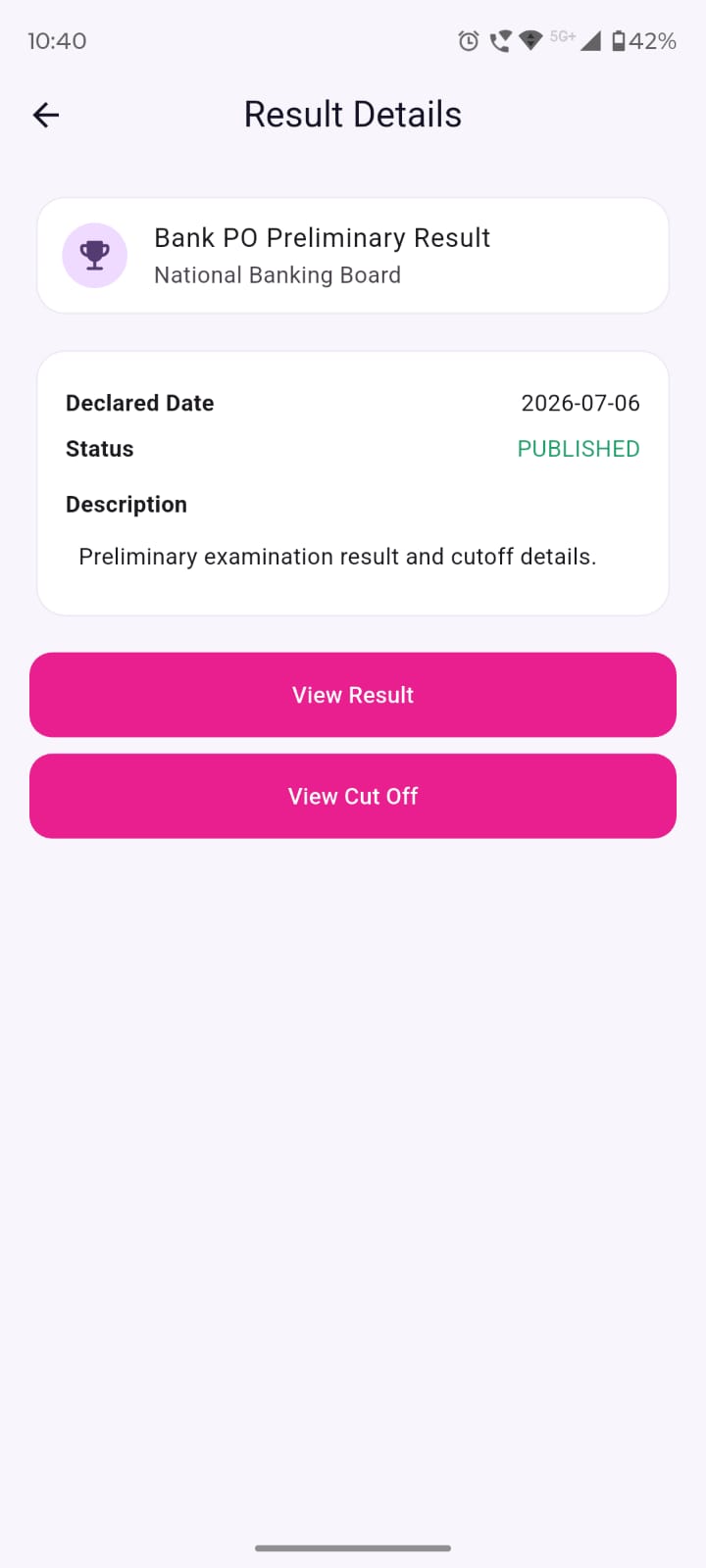 Job Vista Mobile App - Saved Jobs