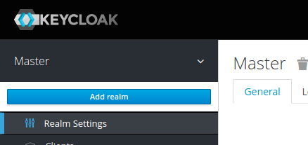Keycloak add Realm