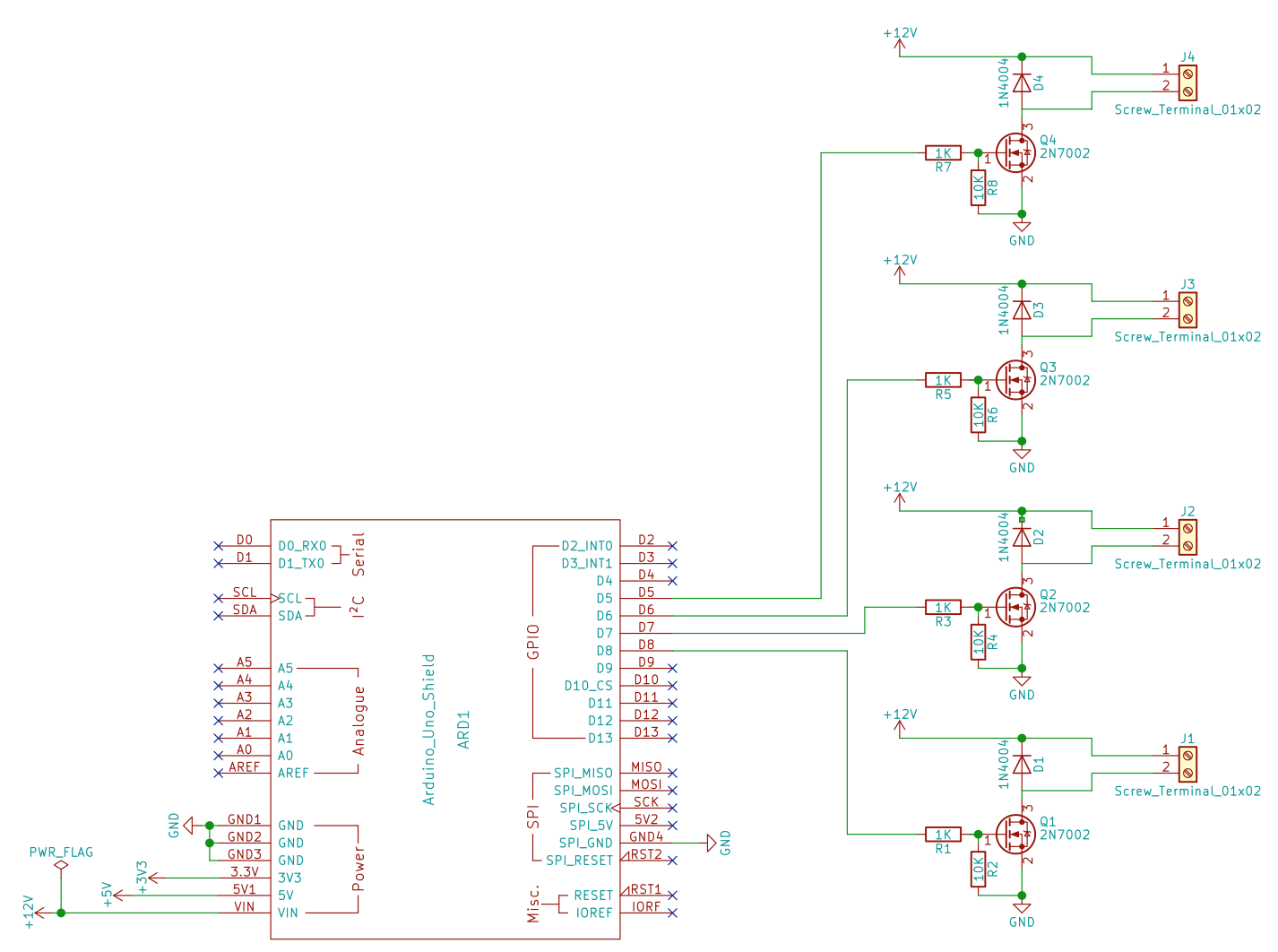 Relay driver shield, from the project README