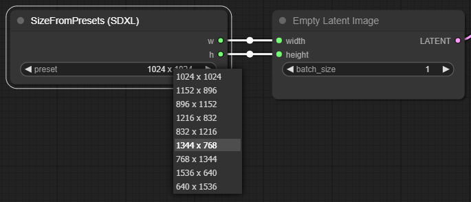 SizeFromPresets Preview