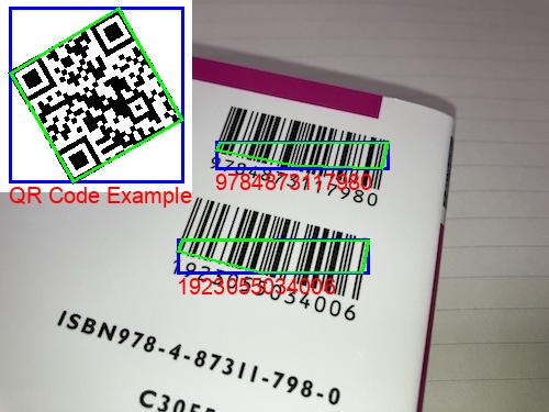 Detect and decode barcode and QR code with pyzbar and Pillow