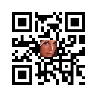 create qr code with text inside