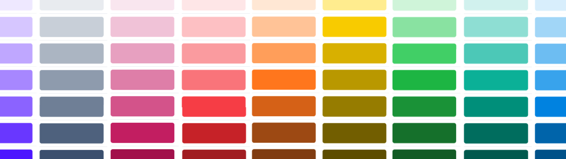 Visuale weergave van het kleurenpalet.