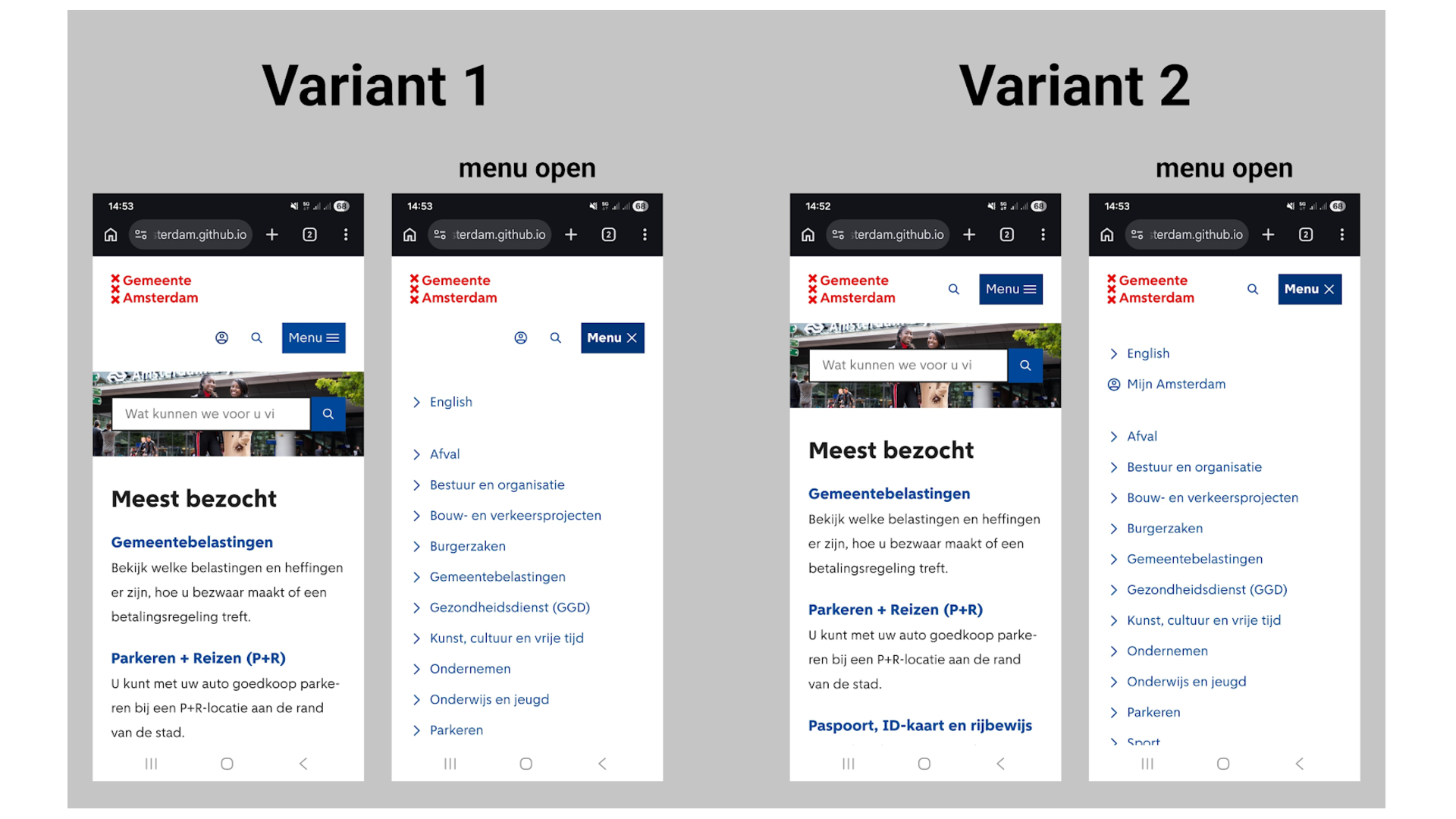 Plaatje van de twee varianten